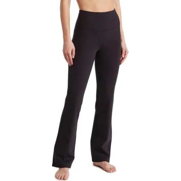 Yogalicious Pants - Yogalicious Lux Everyday Straight Pant Women XS Black High Waisted Yoga Pants